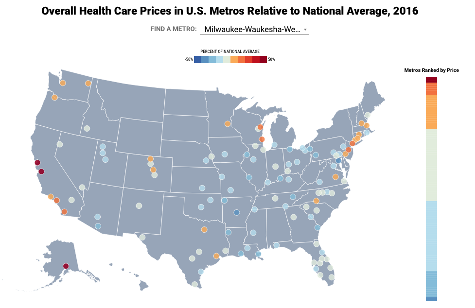 Milwaukee, Green Bay healthcare prices among highest in the country