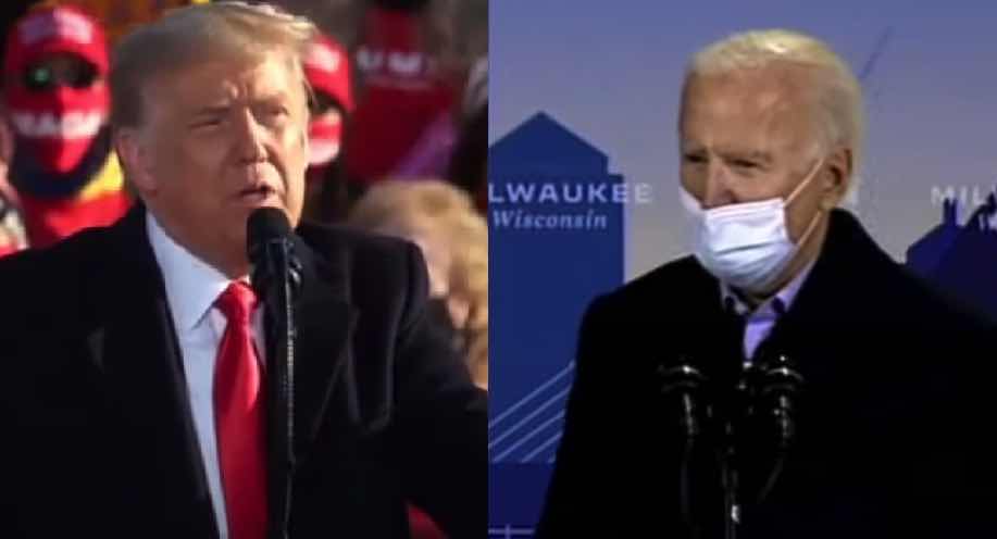 Trump, Biden outline COVID-19 plans at Wisconsin rallies
