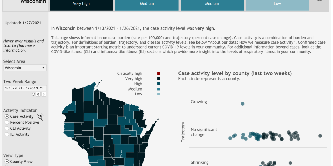 Wisconsin continues downward COVID-19 trends
