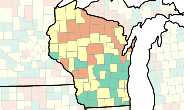 CDC recommends public indoor masking in 17 Wisconsin counties 